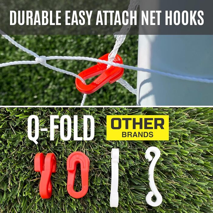QUICKPLAY Q-Fold футбольні ворота для саду, складані за 30 секунд, міцна всепогодна сітка для дітей і дорослих
