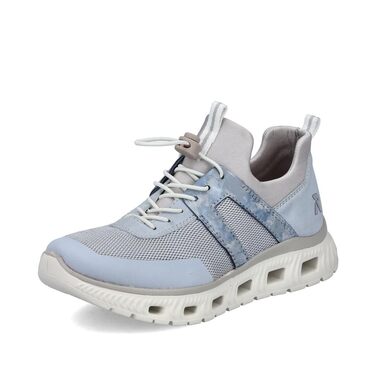 Кеди жіночі Rieker M6061 Slip-On, сині комбіновані, 39 EU - зручне взуття для повсякденного носіння