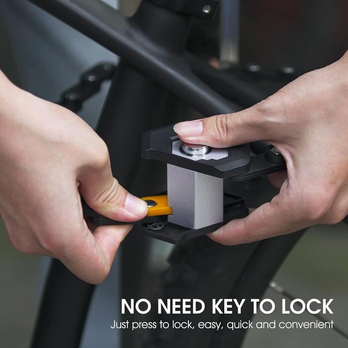 Замок для велосипеда ICOCOPRO Faltschloss, 85 см, висока безпека (чорний)