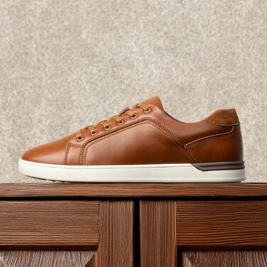 Чоловічі повсякденні кеди Bruno Marc Casual Sneaker — легке низьке взуття, дихаючі та зручні туфлі для прогулянок та подорожей, коричневі (розмір 46 EU, широка колодка)