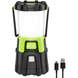 Кемпінгова лампа EULOCA 1200LM з LED CREE, перезаряджувана, водонепроникна, з Powerbank 4400mAh, 4 режими яскравості, 10W, для кемпінгу, походів, надзвичайних ситуацій