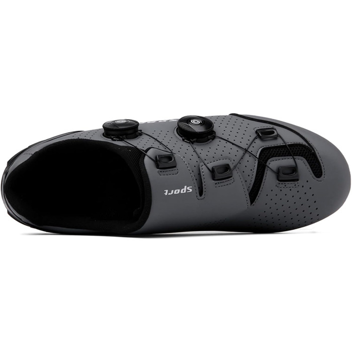 Велосипедні черевики SDEQA для MTB, чоловічі/жіночі, сумісні з SPD, з клітами, унісекс, сірий (46 EU)