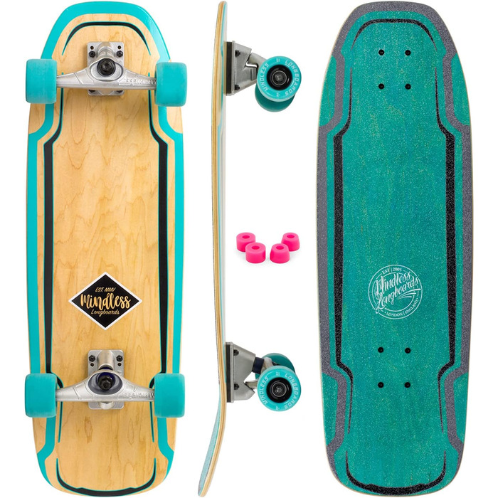 Лонгборд Mindless Surf Skate для дорослих, 9.5', чорний