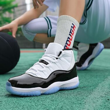 Чоловічі баскетбольні кросівки: дихаючі, з підтримкою, модні, Air, для легкоатлетики, спорту та ходьби, розмір 44 EU, Aj11g Kang Buckle