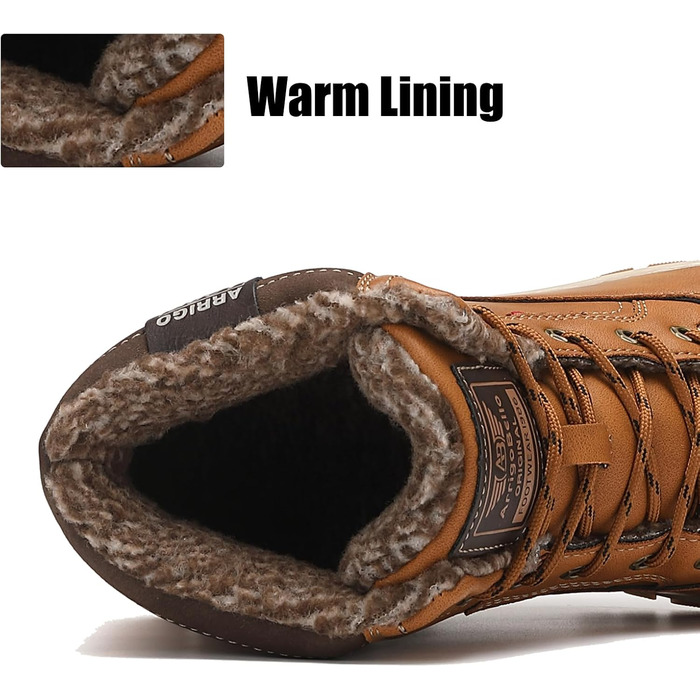 Чоботи зимові чоловічі Arriggo Bello, жовті, 41-46 EU, утеплені, антиковзаючі, для трекінгу та хайкінгу