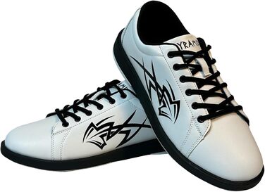 Чоловічі боксерські туфлі Pyramid з принтом черепа Green/Black (9, Tribal White)