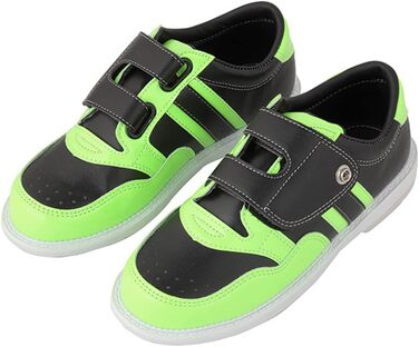 Унісекс шкіряні боулінг-шоу боулінгу SDEQA з магічною липучкою, дихаючі, зелені, 34 EU