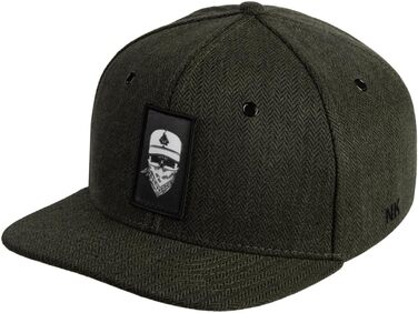 Кепка-снэпбек Nebelkind унісекс з принтом бандана, регульована бейсболка в стилі стрітвір з прямим козирком, оливковий колір