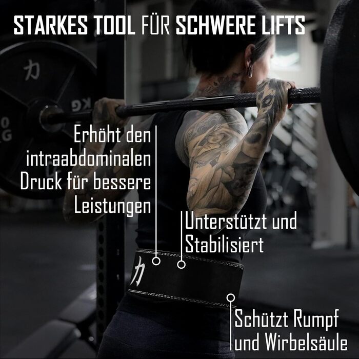 Пояс для пауерліфтингу Strength Shop 10мм з важільною застібкою, сталевою пряжкою, чорний-білий, для тренувань, підтримка спини та захист хребта, IPF сертифікований