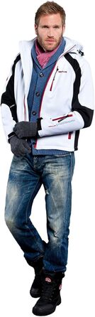 Куртка гірськолижна Nebuus Softshell Rockshe чоловіча чорно-біла (3XL)