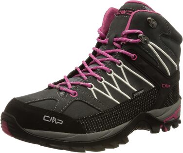 Черевики трекінгові жіночі CMP Rigel Mid WP, сіро-фуксія-айс, 43