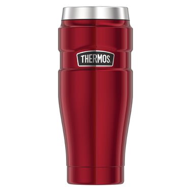 Термос нержавіючий Thermos Stainless King 0.47л червоний для кави та чаю. Зберігає тепло 7 год, холод 18 год. Без BPA