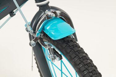 Дитячий велосипед Kinderfahrrad Blue Ice 16 дюймів зі стабілізаторами та пляшкою для води, 5-7 років