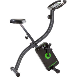 Складаний велотренажер Tunturi Cardio Fit B20 X Bike з LCD-дисплеєм і тримачем для планшета, чорний – домашній фітнес-велосипед