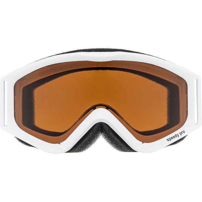 Дитяча лижна маска Uvex Speedy Pro, чорна, лінзи Lasergold, антифог, підвищена контрастність, розширене поле зору
