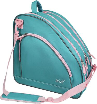 Сумка для ковзанів Wolt | Сумка для роликів та інлайнів. Стильна, регульована через плече, м'ятно-зелена