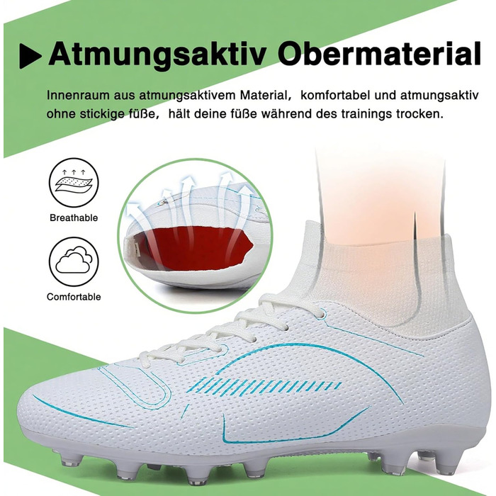 Футбольні черевики чоловічі Madame Großer Junge, білі Tf (38 EU, білий)