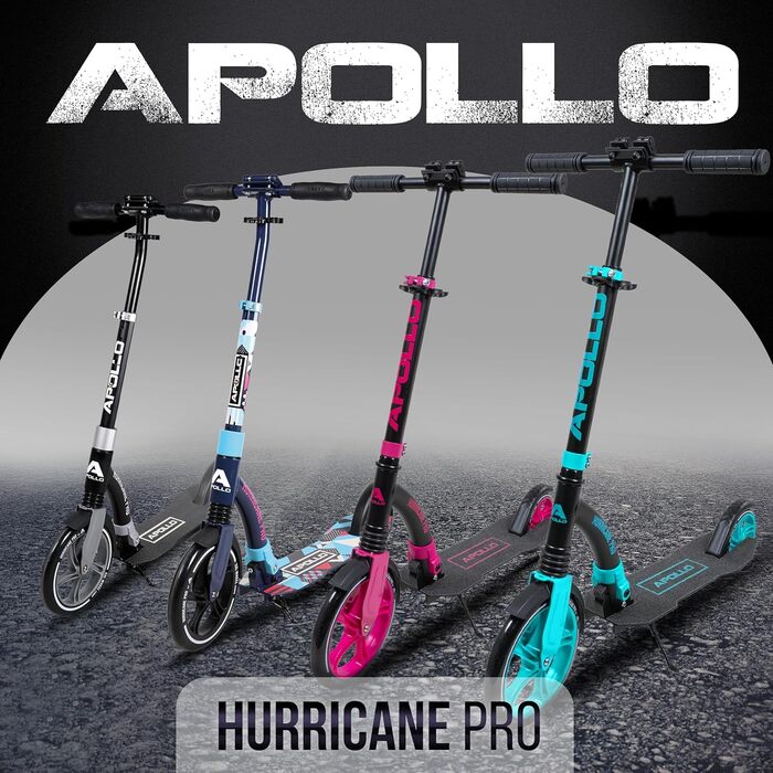 Самокат Apollo XXL 230 мм для міста з амортизацією, складаний, регульований, для дорослих та дітей від 7 років