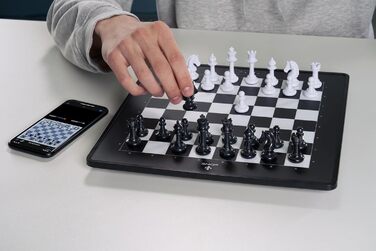 Millennium eONE – Електронна шахова дошка для онлайн-ігор на Lichess, Chess.com та Tornelo. 81 LED для відображення ходів. Li-Ion акумулятор, Bluetooth та USB.