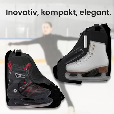 Чохол для ковзанів Otaro: водовідштовхуючий та міцний | Для дітей та дорослих, для роликів та ковзанярського спорядження (Чорний)