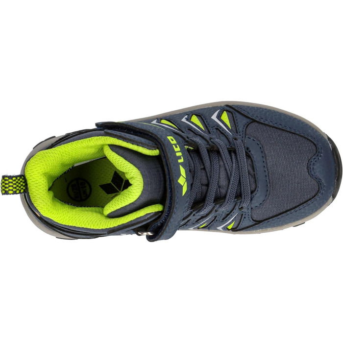 Дитячі черевики Lico для трекінгу та прогулянок, 39 EU, блакитно-лимонні