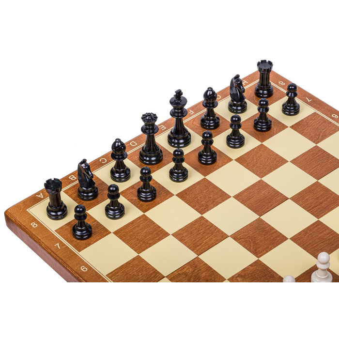 OUTLET — Шахи дерев'яні ТУРНІРНІ №6 Basic — 52 x 52 см