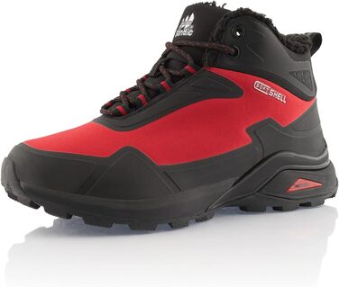 Черевики для трекінгу жіночі/чоловічі, теплі, для піших прогулянок, чорні/зелені (45 EU, чорні/червоні)