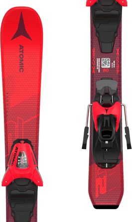 Дитячі гірські лижі ATOMIC REDSTER J2 80 см + кріплення C 5 GW 23/24, червоні, карвінгові