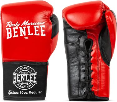 Боксерські рукавички BenLee Typhoon 08 oz Red/Black з натуральної шкіри