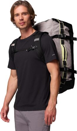 Унісекс спортивна сумка-даффл Columbia Landroamer 60L, Flint Grey/Black/Citron Haze