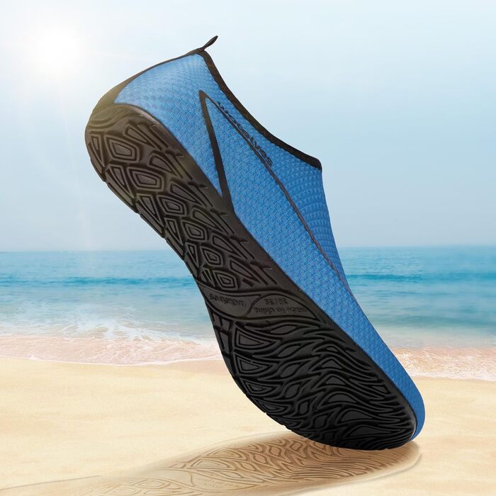 Водні черевики WateLves для плавання та відпочинку на пляжі: чоловічі та жіночі, швидко сохнуть, дихаючі, унісекс, розміри 34-47 EU, кольори: світло-зелений, блакитний