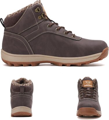 Зимові черевики Arrigo Bello: утеплені, непромокаючі, антиковзні, для жінок та чоловіків, розмір 36-46, колір коричневий