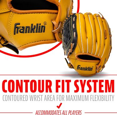 Рукавиця для бейсболу Franklin Sports Field Master серії для лівші, розмір 10.5 дюймів