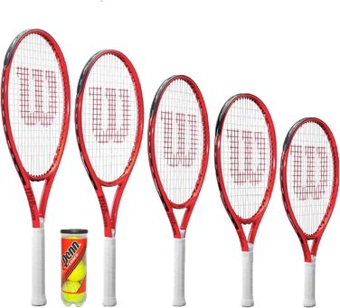 Дитяча тенісна ракетка Wilson Federer Junior з чохлом та м'ячами (19', 21', 23', 25', 26')