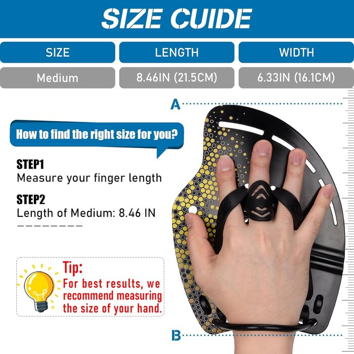 Плавці для плавання Profi, вигнуті, гідродинамічний дизайн, регульовані ремінці, для силових тренувань, жовті