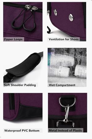 Спортивна та дорожня сумка Fitgriff® Mulberry - з відділенням для взуття та мокрих речей - для спорту, фітнесу та подорожей - 58 x 31 x 31 см