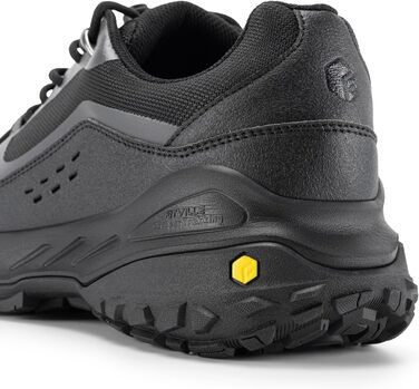 Черевики для піших прогулянок FitVille для чоловіків, широкі, трекінгові, туристичні, чорні. Зі зносостійкою підошвою, дихаючі, легкі, кросівки 45 EU, X-широкі