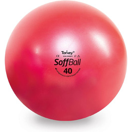 М'яч для гімнастики Pezzi Soffball MAXAFE 40 см, червоний, для фітнесу та реабілітації