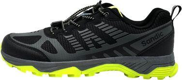 Чоловічі та жіночі трекінгові черевики для хайкінгу та бігу (46 EU, чорний, сірий, зелений)