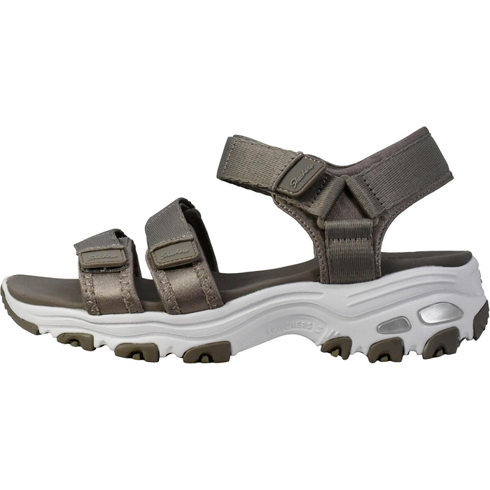 Сандли Skechers D'lites-Fresh Catch на підборах (40 EU, Тауп)