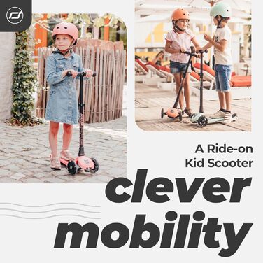 Дитячий самокат Scoot&Ride Highwaykick 3 LED, рожевий, підсвітка коліс