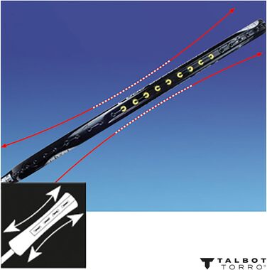 Бадмінтонна ракетка Talbot-Torro Isoforce 951, 100% карбон, довгий гриф, максимальна потужність, мультиконусна голівка, різні дизайни