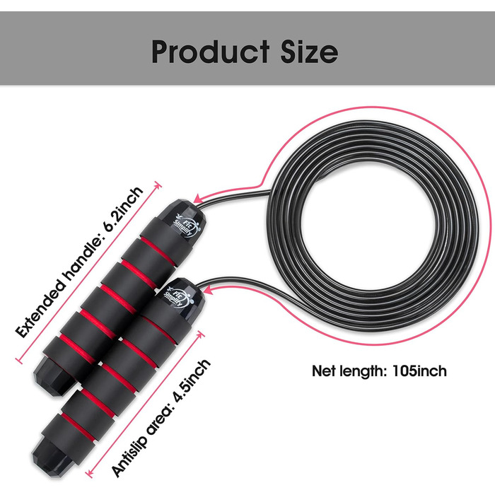 Стрибкове канат Fit Simplify з підшипниками