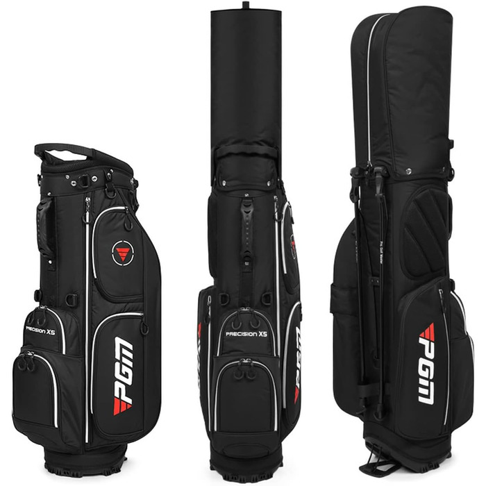 Сумка для гольфу PGM: стійка, легка, водонепроникна, з роздільниками на 5 клубів та ременем, для чоловіків та жінок