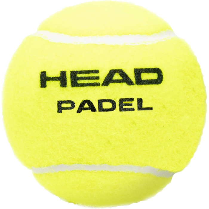 Набір тенісних м'ячів для падел-тенісу HEAD 3B Padel Team (3 шт.) - жовтий колір