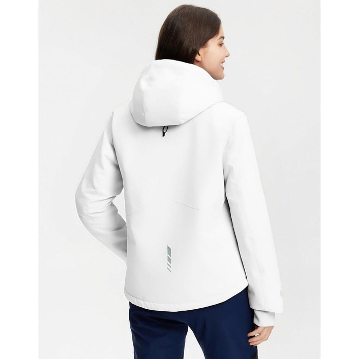 Жіноча куртка Pioneer Camp для сноуборду та гірськолижного спорту, водонепроникна, вітрозахисна, тепла, зимова, біла, розмір S