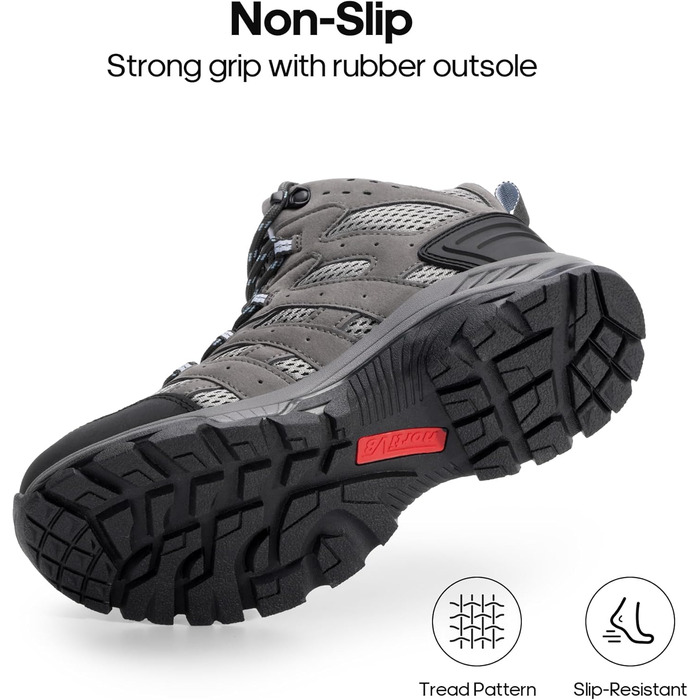 Черевики для піших прогулянок NORTIV 8 жіночі, 39 EU, темно-сірий замш