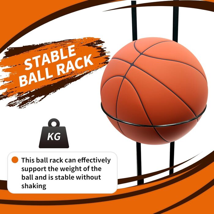 Стійка для м'ячів 5-ти ярусна: волейбол, футбол, баскетбол - металева стійка для зберігання м'ячів у спортзалі, гаражі