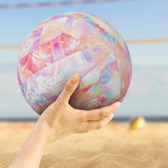 Волейбольний м'яч Kuangmi Weicher, розмір 5, для гри в приміщенні та на вулиці, спортивне тренування, пляжний м'яч для початківців, підлітків та дорослих