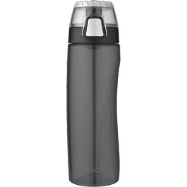 Пляшка для води Thermos Tritan з мірною шкалою, 680 мл, димчасто-сіра
